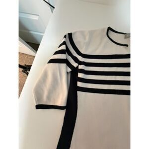 Ann Trinity XL black/white cardigan sweater